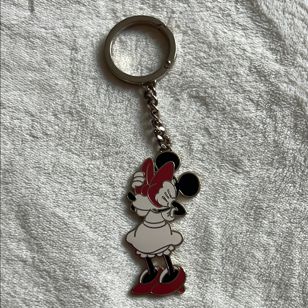 🖤 Kate Spade x Disney Minnie Mouse Keychain – Bow Over Eyes! 🖤